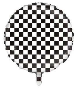 Racevlag Folieballon, 45 cm Racevlag Folieballon, 45 cm