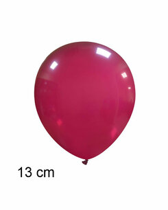 Bordeaux rood kleine ballon clear (13cm) Bordeaux rood kleine ballon clear (13cm)