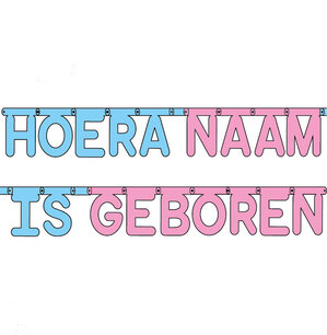 Geboorte naamslinger HOERA .. IS GEBOREN Geboorte naamslinger HOERA .. IS GEBOREN
