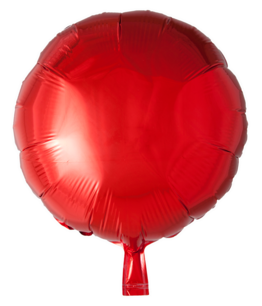 Rood Rond Folieballon, 46 cm Rood Rond Folieballon, 46 cm