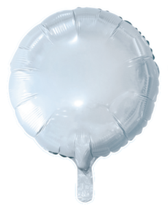 Wit Rond Folieballon, 46 cm Wit Rond Folieballon, 46 cm
