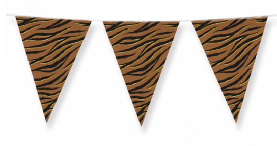 Tijger Vlaggenlijn, 10 meter Tijger Vlaggenlijn, 10 meter