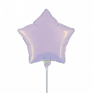 Lavendel Stervorm mini Folieballon, 9 inch (23 cm), zonder zelfsluitend ventiel Lavendel Stervorm mini Folieballon, 9 inch (23 cm), zonder zelfsluitend ventiel