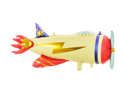 Vliegtuig shape Folieballon, 91 cm Vliegtuig shape Folieballon, 91 cm