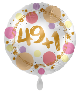 49+1 folieballon, 43 cm 49+1 folieballon, 43 cm