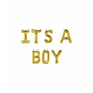 its a boy Folieletters set, goud its a boy Folieletters set, goud