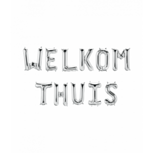 WELKOM THUIS Folieletters set, zilver WELKOM THUIS Folieletters set, zilver