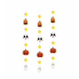 Happy Halloween hangdeco, 3 stuks, 120 cm Happy Halloween hangdeco, 3 stuks, 120 cm