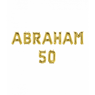 ABRAHAM 50 Folieletters set, goud ABRAHAM 50 Folieletters set, goud