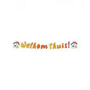 Welkom thuis! letterslinger, 250cm Welkom thuis! letterslinger, 250cm