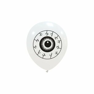 Halloween Eyeball kleine ballon, 13 cm, per stuk Halloween Eyeball kleine ballon, 13 cm, per stuk
