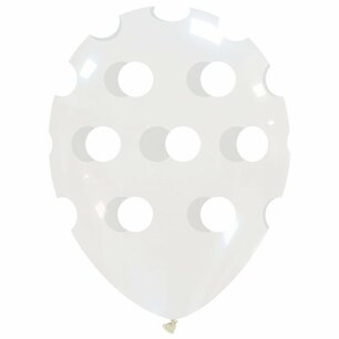 Transparant Polka dots Ballon, 30cm Transparant Polka dots Ballon, 30cm