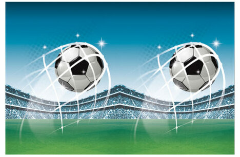Voetbal tafelkleed, 120 x 180 cm Voetbal tafelkleed, 120 x 180 cm