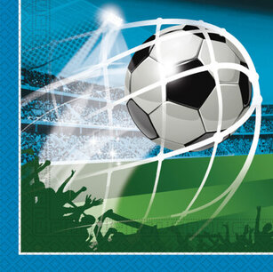 Voetbal servetten, 20 stuks, 33x33cm Voetbal servetten, 20 stuks, 33x33cm
