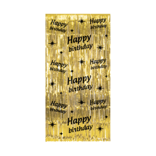Happy Birthday Deurgordijn Classy Party, 200x100 cm Happy Birthday Deurgordijn Classy Party, 200x100 cm