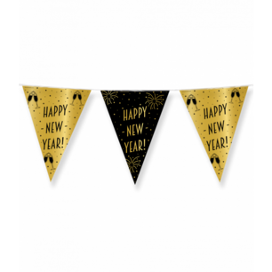 Happy New Year Vlaggenlijn Classy Party, 10 m. Happy New Year Vlaggenlijn Classy Party, 10 m.