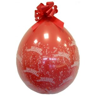 Hartelijk Gefeliciteerd stuffer ballon, transparant, 45 cm Hartelijk Gefeliciteerd stuffer ballon, transparant, 45 cm