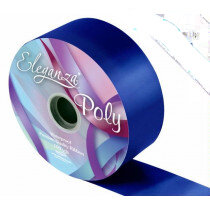 Donkerblauw Decoratie lint, 50mm, 10 meter Donkerblauw Decoratie lint, 50mm, 10 meter