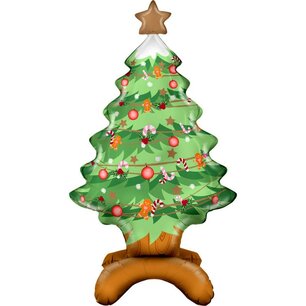 Kerstboom / Christmas tree Folieballon, staand, 97 cm Kerstboom / Christmas tree Folieballon, staand, 97 cm