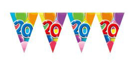 20 jaar, Vlaggenlijn Feest, 10 meter 20 jaar, Vlaggenlijn Feest, 10 meter