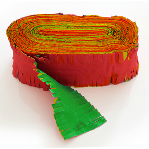 Guirlande crepe slinger rood/geel/groen, 24 meter Guirlande crepe slinger rood/geel/groen, 24 meter