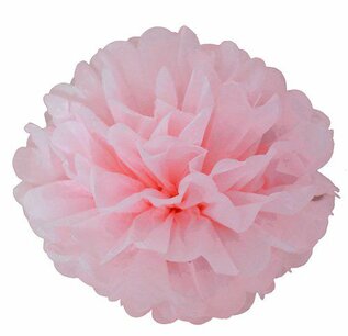 Lichtroze pompoms, 2 stuks, 25+30cm Lichtroze pompoms, 2 stuks, 25+30cm