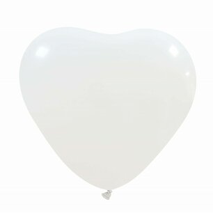 Wit Hart Ballon groot (40cm) Wit Hart Ballon groot (40cm)