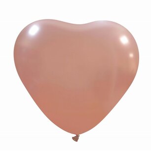 Rose Gold metallic Hart Ballon groot (38cm) Rose Gold metallic Hart Ballon groot (38cm)