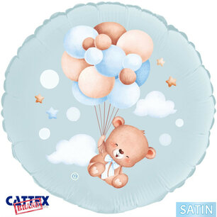 Baby Teddybear Lichtblauw Folieballon, 45 cm Baby Teddybear Lichtblauw Folieballon, 45 cm