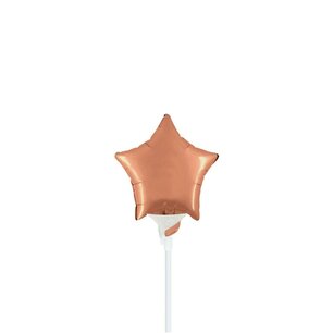 Rose gold Stervorm mini Folieballon, 4 inch (10 cm), zonder zelfsluitend ventiel Rose gold Stervorm mini Folieballon, 4 inch (10 cm), zonder zelfsluitend ventiel