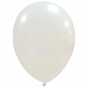 Wit Metallic ballon (30cm) Wit Metallic ballon (30cm)