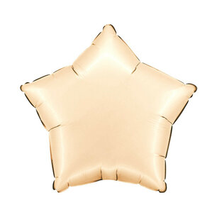 Nude satin Ster Folieballon, 45 cm Nude satin Ster Folieballon, 45 cm