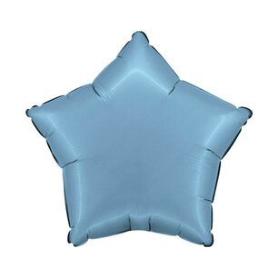 Blue jeans satin Ster Folieballon, 45 cm - blauw Blue jeans satin Ster Folieballon, 45 cm - blauw