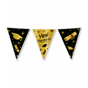 Yes You dit it Vlaggenlijn Classy Party, 10 meter Yes You dit it Vlaggenlijn Classy Party, 10 meter