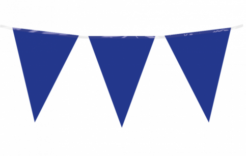 Donkerblauw Vlaggenlijn, 10 meter Donkerblauw Vlaggenlijn, 10 meter