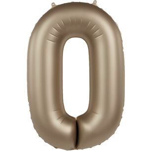Folie Ballon Cijfer 0 Starlight Gold, 86 cm Folie Ballon Cijfer 0 Starlight Gold, 86 cm
