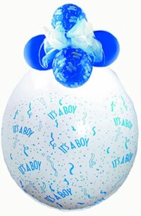 It's a Boy stuffer ballon, transparant, 45 cm It's a Boy stuffer ballon, transparant, 45 cm