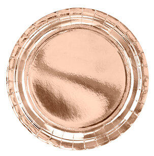 Rose Gold Bordjes, 23 cm, 6 stuks Rose Gold Bordjes, 23 cm, 6 stuks