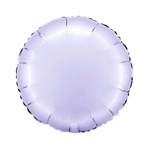 Lilac satin Folieballon rond, 45 cm Lilac satin Folieballon rond, 45 cm