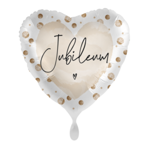 Jubileum Folieballon Hart, 17 inch (43 cm) Jubileum Folieballon Hart, 17 inch (43 cm)