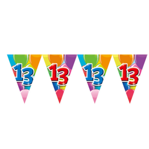 13 jaar Vlaggenlijn Feest, 10 meter 13 jaar Vlaggenlijn Feest, 10 meter