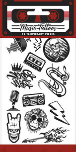 Rock / Music tattoos (plakplaatjes) Rock / Music tattoos (plakplaatjes)