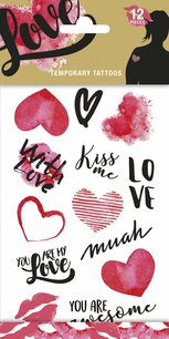 Love tattoos (plakplaatjes) Love tattoos (plakplaatjes)