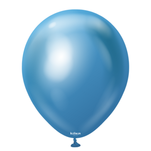 Blauw chrome grote ballon, 18 inch (45 cm) -blauw- Blauw chrome grote ballon, 18 inch (45 cm) -blauw-