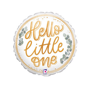 Hello Little One mini Folieballon, 9 inch (23 cm), zonder zelfsluitend ventiel Hello Little One mini Folieballon, 9 inch (23 cm), zonder zelfsluitend ventiel