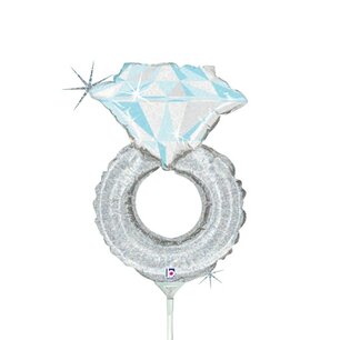 Ring folieballon minishape, 14 inch (35 cm), zonder zelfsluitend ventiel Ring folieballon minishape, 14 inch (35 cm), zonder zelfsluitend ventiel