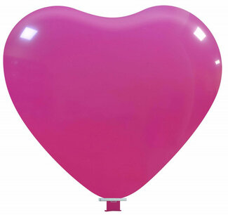 Fuchsia XL Hart Ballon, 25 inch (65cm) Fuchsia XL Hart Ballon, 25 inch (65cm)