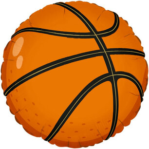 Basketbal Folieballon, 45 cm Basketbal Folieballon, 45 cm