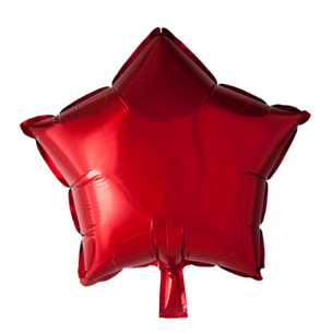 Rood Ster Folieballon, 18 inch (45 cm) Rood Ster Folieballon, 18 inch (45 cm)