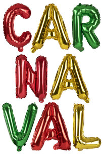 CARNAVAL Folieballon letters set, 41 cm CARNAVAL Folieballon letters set, 41 cm
